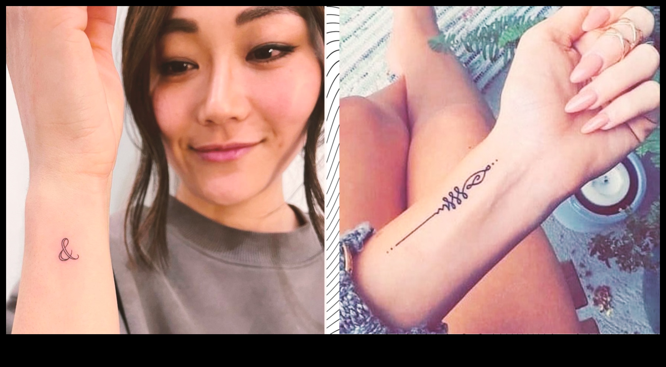 דיו חינני: מבטא תחכום עם קעקועים עדינים בשורש כף היד