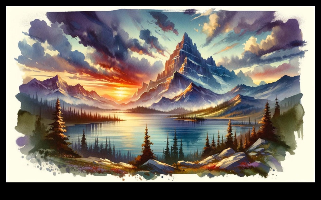 Ink Washed Elegance: חקור את עולם האמנות בצבעי מים