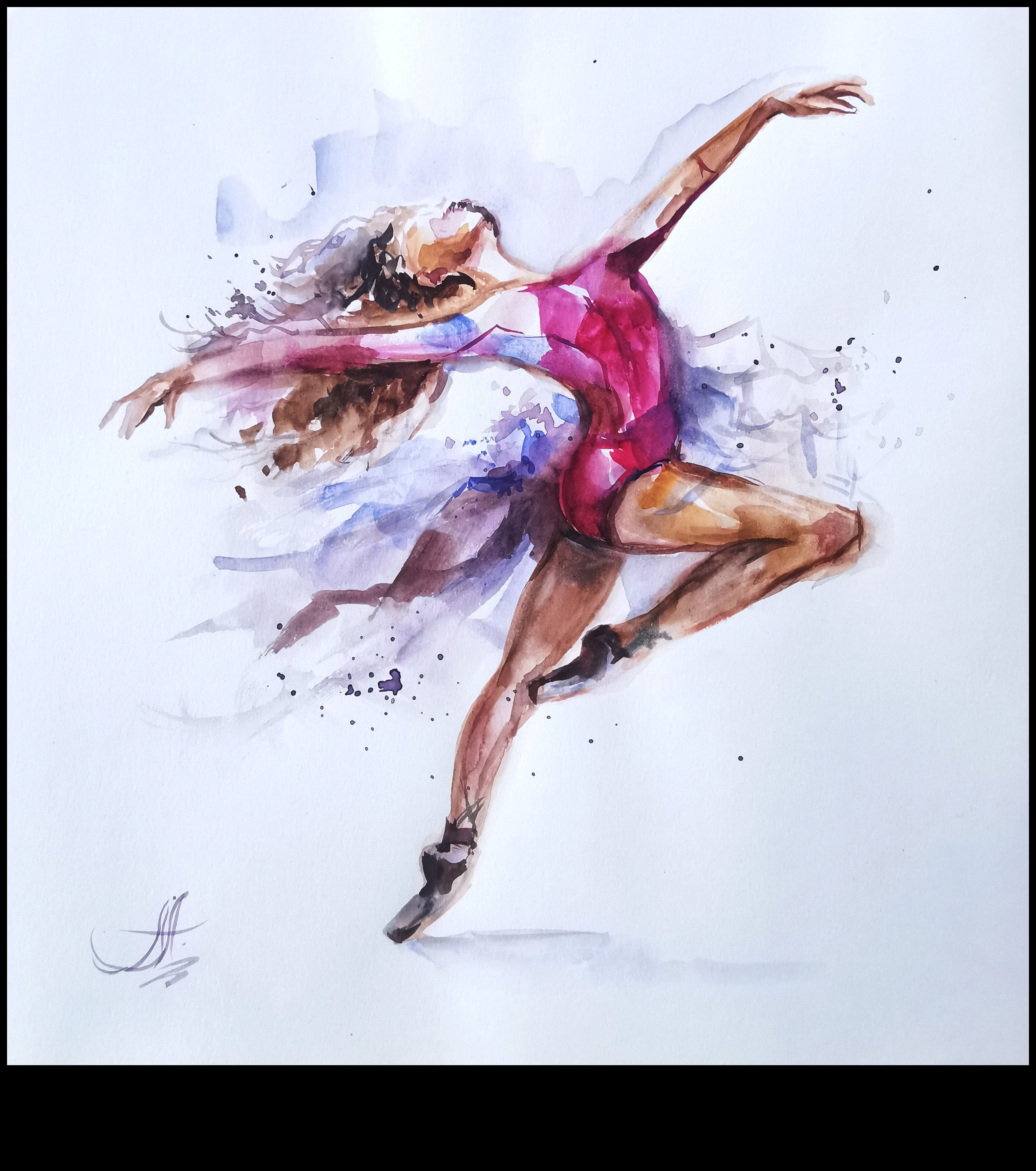 בלט משיכות מכחול: יצירה של תנועה וחיים באיורים