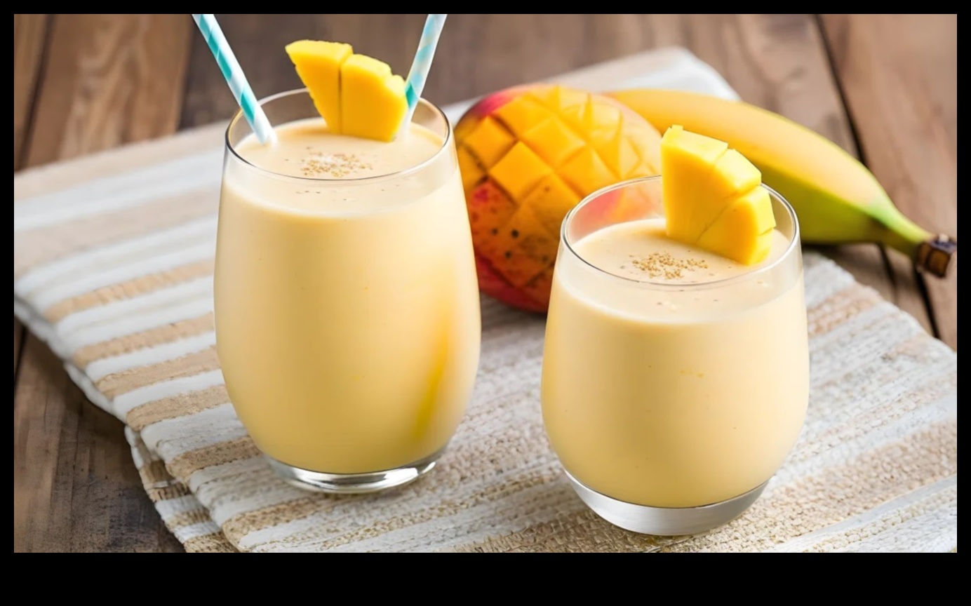 בריחה טרופית: העבר את עצמך עם שייק פירות אקזוטיים