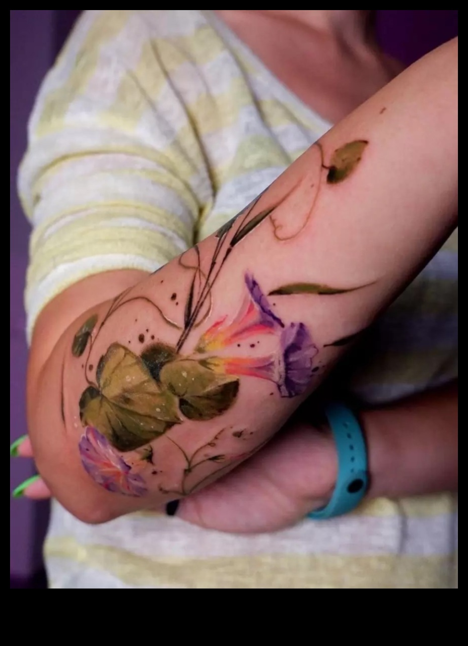 גוונים חיים על העור: צלול לעולם של קעקועים בצבעי מים