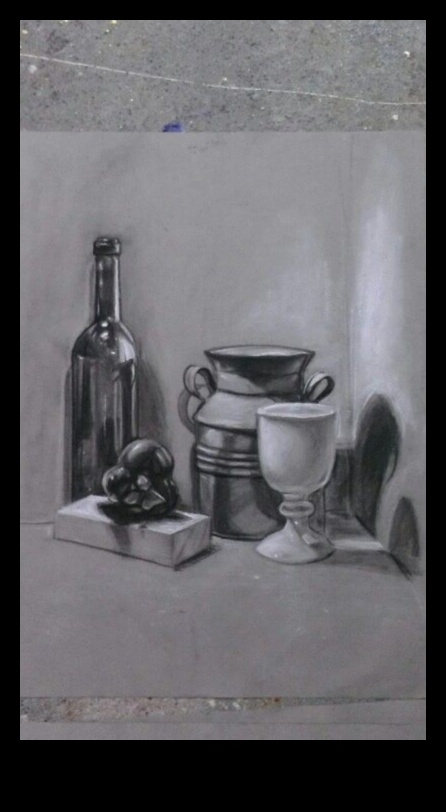 הצצה לנצח: טבע דומם בפחם