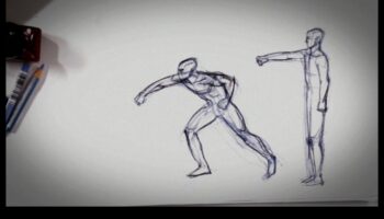 אמנות התנועה: העברת דינמיקה בציורי איור