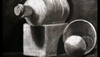 הצצה לנצח: טבע דומם בפחם