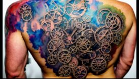 משיכות מכחול מודגשות: אומנות מופתית בדיו אחורית