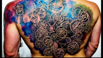 משיכות מכחול מודגשות: אומנות מופתית בדיו אחורית