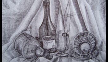 רגעים קפואים: טבע דומם בדיו ועט