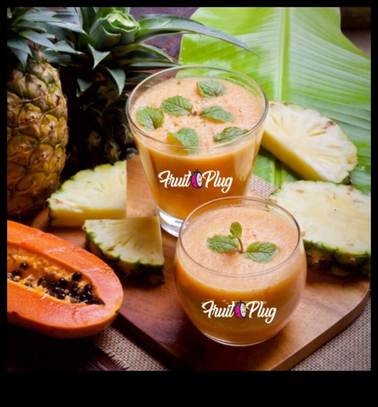 בריחה טרופית: העבר את עצמך עם שייק פירות אקזוטיים